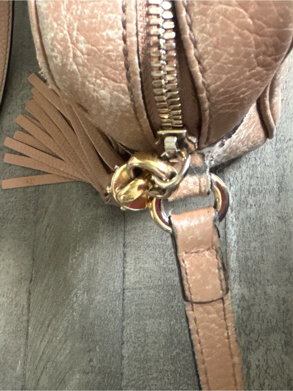 Gucci Peach-Tone Soho Disco Crossbody with Tassel *price firm* - Picture 9 of 14